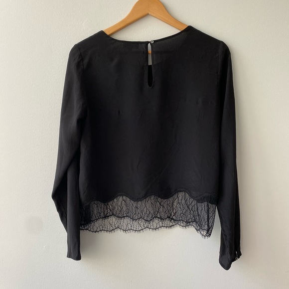 Wilfred 100% Silk Black Blouse, Size S - Picture 5 of 11